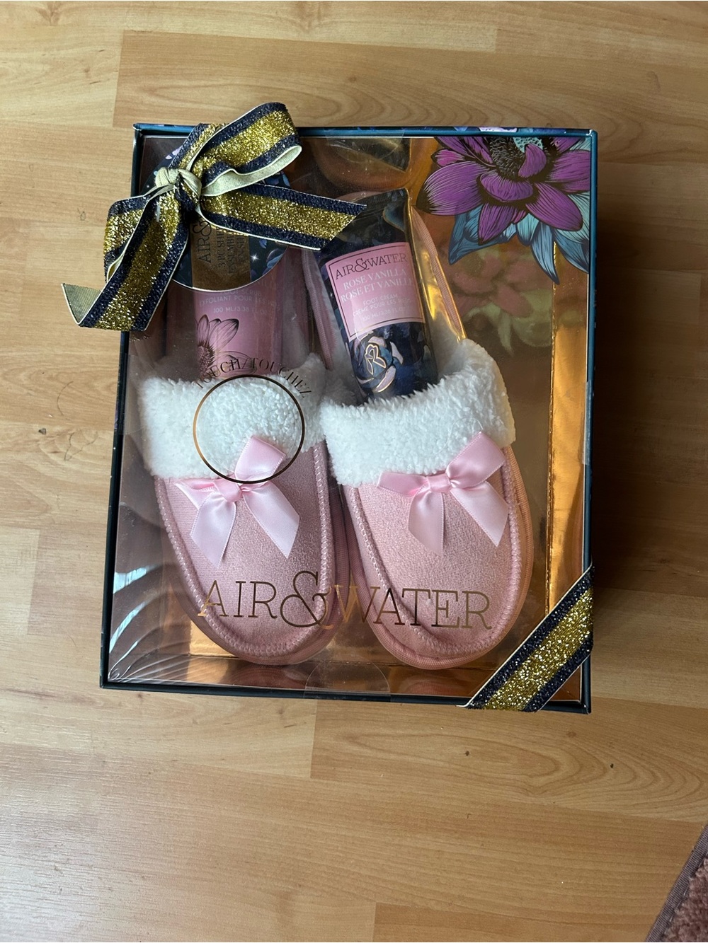 Pink Spa Slipper Gift Set